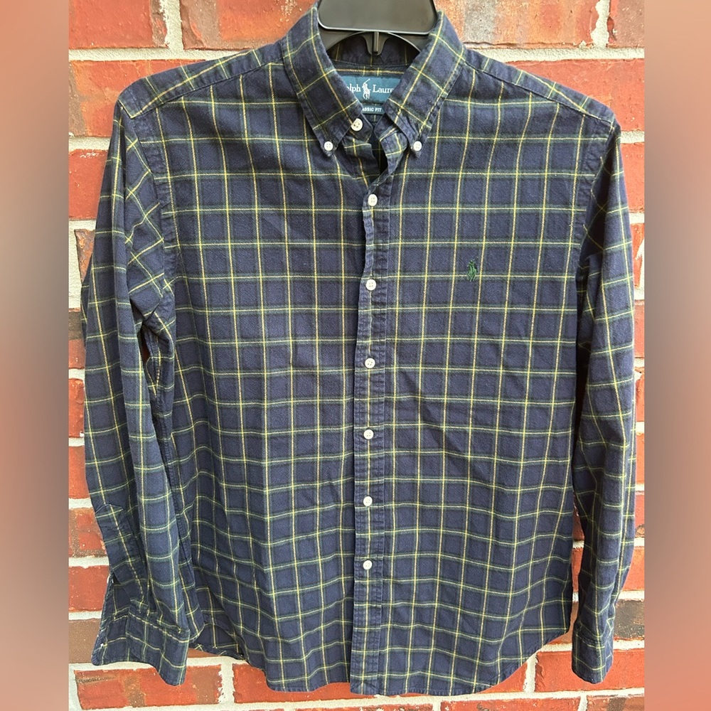 Polo by Ralph Lauren Mens Long Sleeve Button Down Polo Shirt. Size Medium
